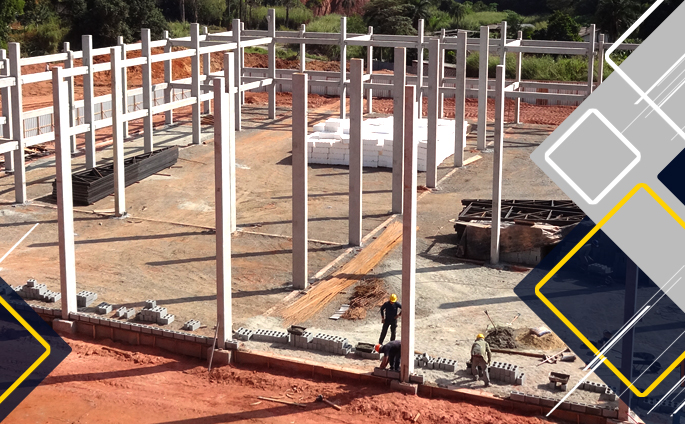 Giatec pré-fabricados - Construções comerciais, industriais e rurais - Galpão Pré fabricado