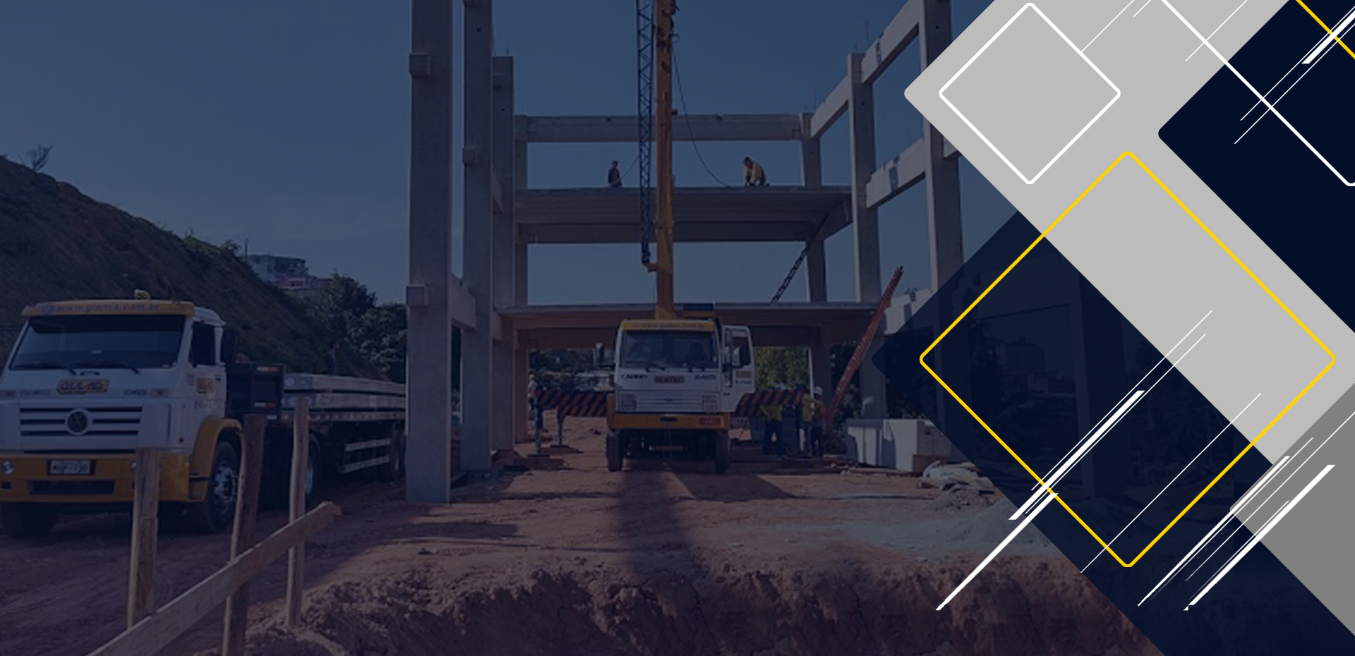 Giatec pré-fabricados - Construções comerciais, industriais e rurais - Galpão Pré fabricado